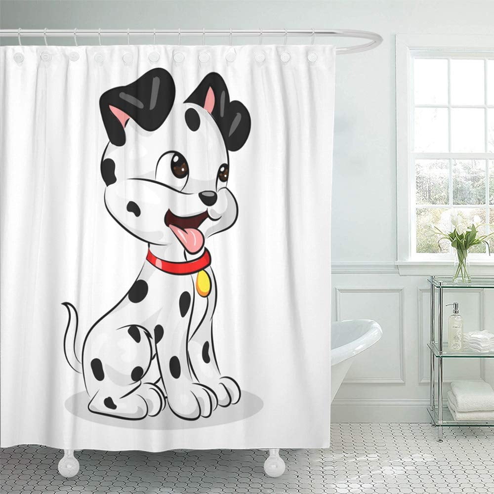 KSADK Colorful Puppy Dalmatian Cute Dog at The White Adorable Animal