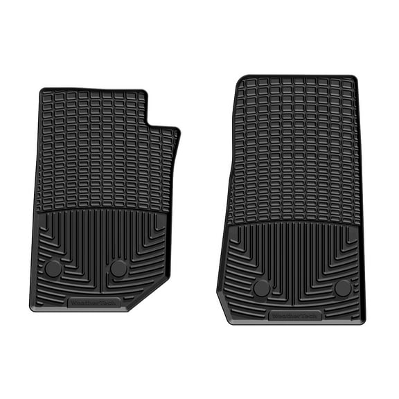 WeatherTech All-Weather Floor Mats compatible with Jeep Wrangler 2-Door, Wrangler JK 2-Door, Wrangler JK Unlimited 4-Door, Wrangler Unlimited 4-Door - 1st Row (Driver & Passenger), Black