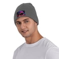 thumbnail image 5 of LNWH Knitted Acrylic Hat, Colorful Planets Landscape Pattern Winter Beanie Hat for Cold Weather, Deep Heather, 5 of 8