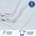 thumbnail image 5 of Casa Lino Juego De 4 Toallas De Baño Blancas (54"" X 27") - Juego De Toallas De Baño Grandes - Toallas 100% Algodón Para Baño - Paquete Múltiple De Toallas De Baño Altamente Absorbentes Y De Secado Rá, 5 of 5
