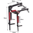 thumbnail image 5 of Barra de dominadas,Soporte de pared para barra de dominadas, entrenador de cuerpo completo 2 en 1 para dominadas, dominadas, fondos y flexiones máx. hasta 200 kg esquí esquí Gafas de esquí, 5 of 5
