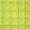 thumbnail image 2 of Ambesonne Geometric Fabric by the Yard Microfiber, Abstract Juicy Lemons, 5 Yards, Yellow Green and White, 2 of 4