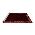 thumbnail image 2 of Ahgly Company Machine Washable Indoor Square Abstract Red Modern Area Rugs, 4' Square, 2 of 4