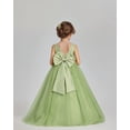 thumbnail image 6 of Drtj Flower Girl Gown Wedding Satin Tulle Princess Celebration Gowns Children Pearl Prom Dresses, 6 of 7