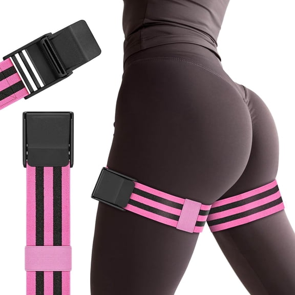 BESTSKY Booty Bands, Blood Flow Restriction Bands for Women/Men, Adjustable Bfr Training Bands for Glutes & Hip Building, Occlusion Resistance Bands Durable Fabric Bands for Working Out