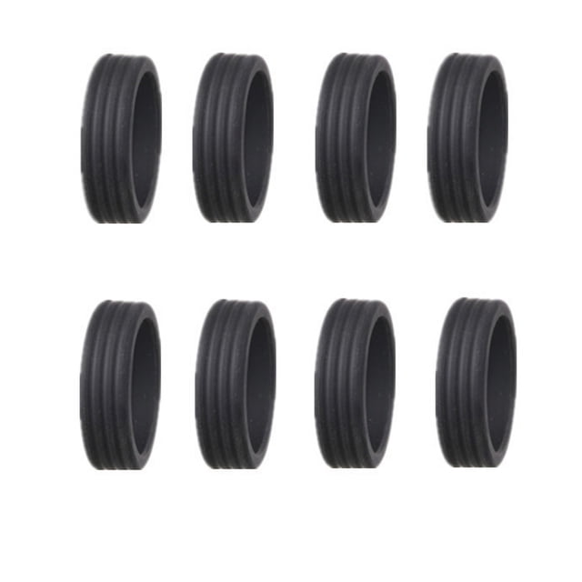 8 Pcs Protecteurs de Roues de Valise en Silicone Chaussures de Roulettes de Voyage Housse de Protection pour Valise Accessoires Noir