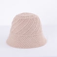 thumbnail image 2 of CoCopeaunts Small Bucket Hat Ladies Foldable Fashion Soft Solid Color Twill Crochet Women Girl Knit Hat Winter Thick Keep Warm, 2 of 8