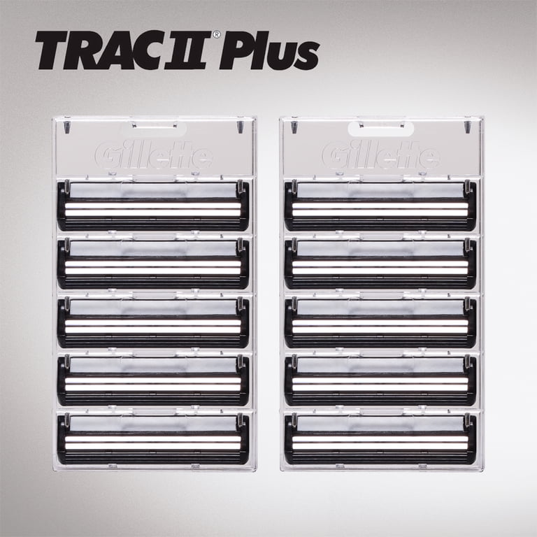 Gillette Trac II Plus Men's Razor Blade Refills, 10 Count photo 6