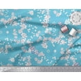 thumbnail image 3 of Soimoi Rayon Crepe Fabric Leaves & Floral Hand Drawn Fabric Prints by Yard 46 Inch Wide, 3 of 3
