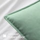 thumbnail image 2 of Fundas de almohada MIULEE de felpilla verde grisáceo, 45 x 45 cm, paquete de 2, 2 of 6
