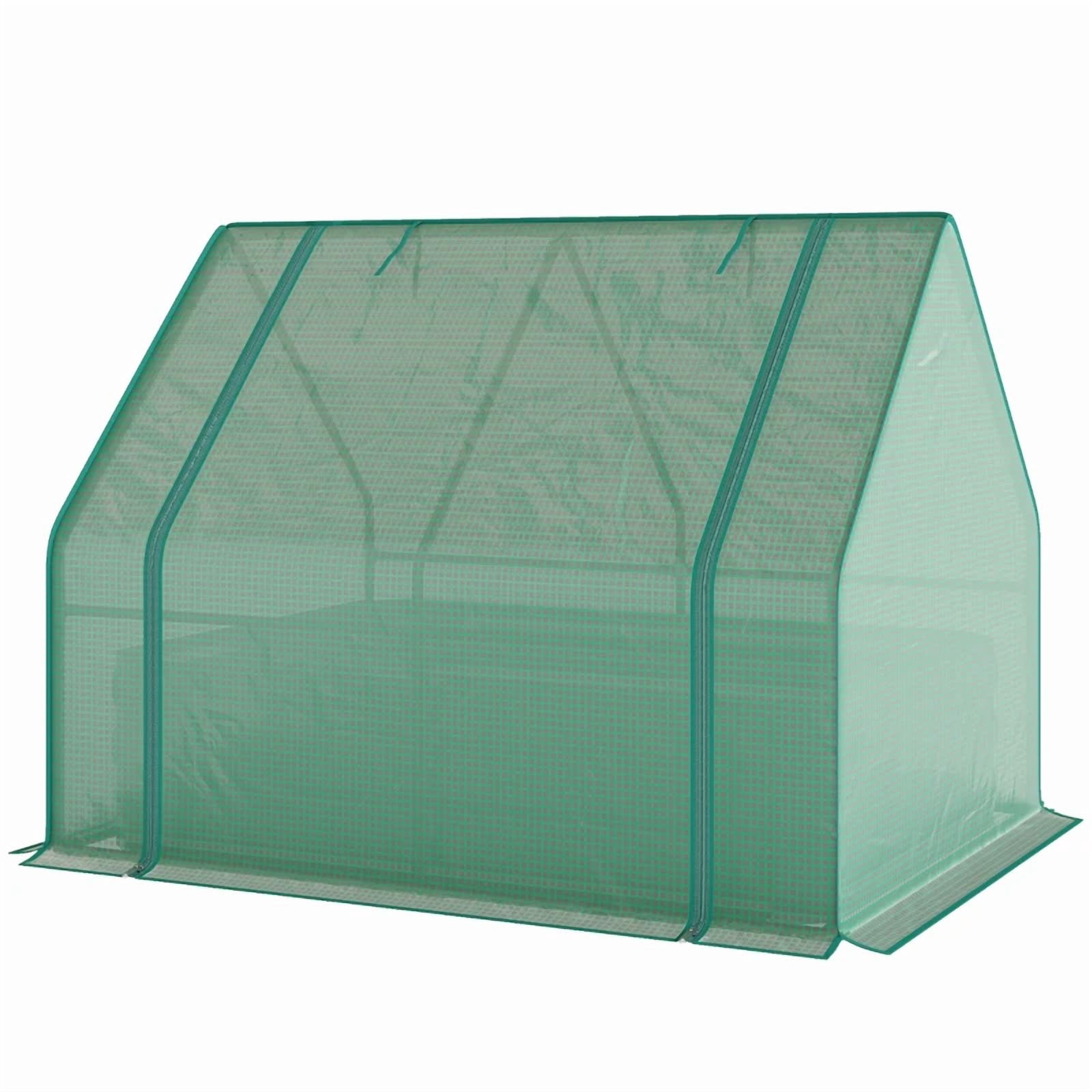 Raised Garden Bed, 2-in-1 Mini Raised Planter Greenhouse