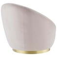 thumbnail image 4 of Modway Buttercup Performance Velvet Swivel Chair in Gold Pink, 4 of 7