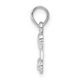 thumbnail image 3 of FJC Finejewelers 925 Sterling Silver Rhodium Plated Polished I Heart My Dog Charm 15 mm, 3 of 6