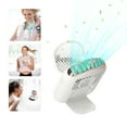 thumbnail image 1 of Mistaha Mini Hanging Neck Fan with Cosmetic Mirror Hands-Free Bladeless Wearable Fan Rechargeable Handheld Fan 3-Speed Desktop Cooling Fan with Foldable Bracket for Home Office Outdoor Activities, 1 of 8