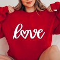 thumbnail image 4 of Brilliant Valentines Clothes Celebrate Womens Tops Clearance under 10 Women Round Neck Long Sleeves Casual Sweatshirts Sweater Pullover Tunic Tops, 4 of 4