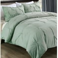 thumbnail image 2 of Lotus Home Stayclean Bacteria Reducing Pintuck Comforter Mini Set With Water and Stain Resistance, 2 of 2