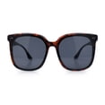 thumbnail image 3 of Womens XXL Oversized Inset Lens Large Coverage Horn Rim Plastic Sunglasses Tortoise - Black, 3 of 7