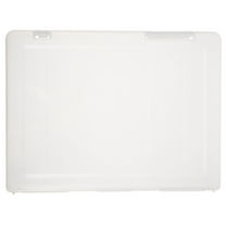 Soimiss Transparent Paper Organizer Box with Lock for Document and File Storage