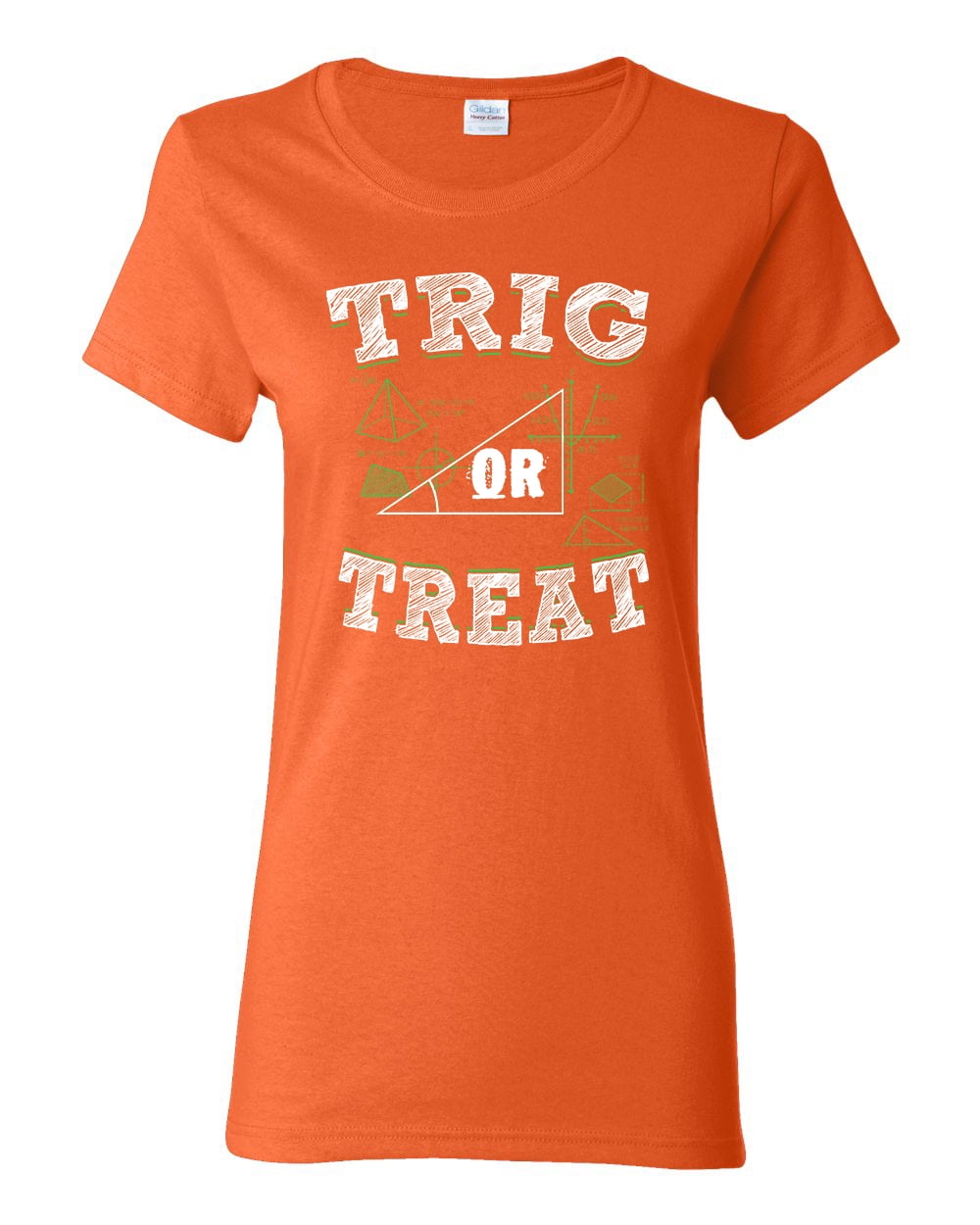 City Shirts Ladies Trig Or Treat Trigo Math Trick Halloween Funny DT