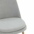 thumbnail image 7 of SAFAVIEH Couture Rynaldo Modern Velvet Solid Dining Chair, Cream/Gold, 7 of 7