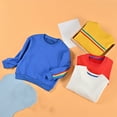 thumbnail image 6 of Esaierr Kids Baby Boys Girls Fall Winter Sweatshirts Top Toddler Fleece Warm Sweatsuit Top Solid Color Long Sleeve Pullover Little Boys Girls Thickened Warm Sweaters for 1-12 Years, 6 of 7