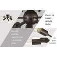 thumbnail image 3 of CLAXY Oil-Rubbed Bronze Sputnik Chandelier with 8 Socket Flush Mount Ceiling Light, 3 of 6