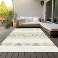 thumbnail image 6 of Addison Rugs Chantille Indoor/Outdoor Transitional Southwest Ivory Washable Rectangle Rug, 9' x 12', 6 of 6