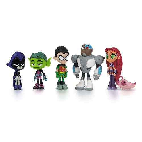 Teen Titans Go Teen Titans Action Figure 2" Toy Game Kids Play Gift 6-Pack