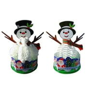 Hhdxre 1pcs Magic Growing Christmas Tree Snowman Paper Crystal Trees Kids DIY Toy New