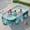 Green-102", variant on SHIBAILI Blue Gradient Non - Inflatable Family & Kids Swimming Pool with Metal Frame,Foldable (102×66×20 in)