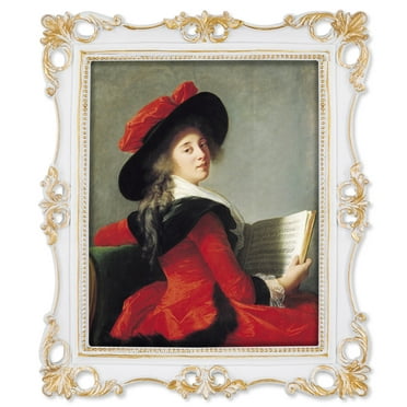 White Picture Frame 8x10 Vintage Photo Frames 8 x 10, Wall and Tabletop Frame, Antique Home Decor