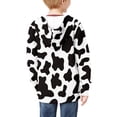 thumbnail image 3 of Xoenoiee Milk Cow Girls Boys Zip-Up Hoodies Kids Fall Winter Warm Sweatshirt Jacket with Pocket Youth Long Sleeve Shirt Top Teen Clothes Outfits, 6-7 Years, 3 of 7