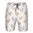 thumbnail image 4 of Naloa Funny Chicken Men's Beach Shorts, Surfing shorts, Swim trunks, Quick Dry Swim Trunks for Surfing Beach Fun -, 4 of 9