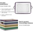 thumbnail image 3 of Coolnut 2 Pack Fabric Storage Basket Mexican Serape Stripes Closet Storage Bins with Handles Foldable Baskets for Shelves Toy Organizer Home Office Decor Gifts, 3 of 7