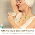 thumbnail image 3 of 30 PCS Empty Deodorant Containers, 1 oz Refillable Transparent Plastic Deodorant Stick Bottles, 30 ml Twist-up Bottom Filling Clear Tube for DIY, 3 of 6