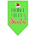 thumbnail image 5 of Christmas Pet and Dog Bandana Screen Printed, "Don't Tell Santa", 5 of 10