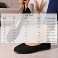 thumbnail image 4 of Gpaecead Women's Flat Shoes Round Toe Flocked Fabric Soft Sole Slip On Comfort Shoes For Casual Work Home Black, 4 of 8