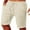 Beige, variant on Babysbule Mens Shorts Clearance Men's Summer Fashion Drawstring Elastic Solid Color Loose Casual Five Pants