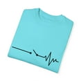 thumbnail image 3 of Funny Graphic Heartbeat Electrical Worker Engineer Women Men Novelty Electric Electricity Heartbeat Dad  Unisex Garment-Dyed T-shirt, 3 of 4