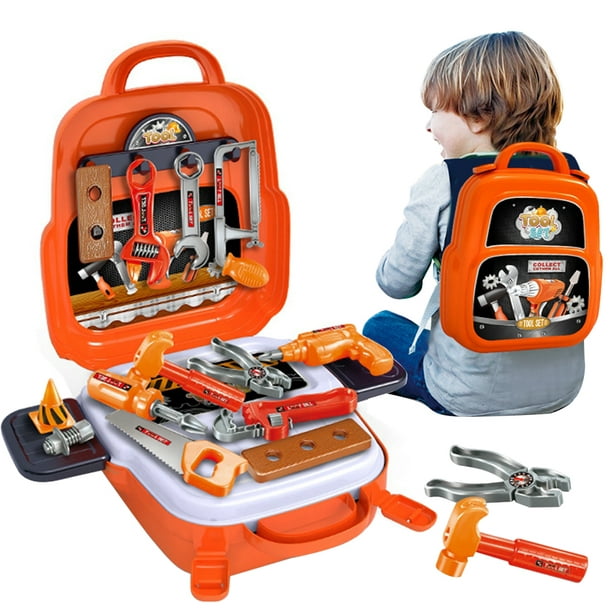 Real kit d'outils pour Enfants, 22 pièces menuiserie pour Enfants kit d' outils Junior, Ensemble d'outils de Construction pour Les Enfants Faisant  Semblant de Jouer, Bricolage Outils réels pour : : Jeux et