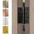 thumbnail image 2 of TIERPOP Retro Bronze Hinges Square Cupboard Door Hinges For Wooden Cabinet Drawer Jewellery Box Furniture Hardware 75x100mm, 2 of 19