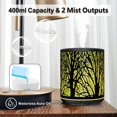 thumbnail image 3 of xianyou-Sunfuny Essential Oil Diffuser, Aromatherapy Metal Oil Diffuser 400ml with Remote Control, Ultrasonic Aroma Diffuser Mini Air Humidifier Fragrance Vaporizer with 7 Color LED Light (Black Fore, 3 of 4
