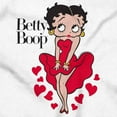 thumbnail image 2 of Vintage Betty Boop Cartoon Hearts Women's T Shirt Ladies Tee Brisco Brands S, 2 of 5