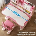 thumbnail image 3 of Floseru Height Adjustable Kids Desk and Chair Set, Childrens Desk with Bookstand and Storage Drawer, Kids Study Table and Chair Set, Kid Study Table and Chair Set, 3 of 10