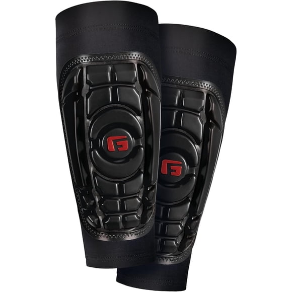 Espinilleras de fútbol G-Form Pro-S Compact, negras, medianas, para adultos