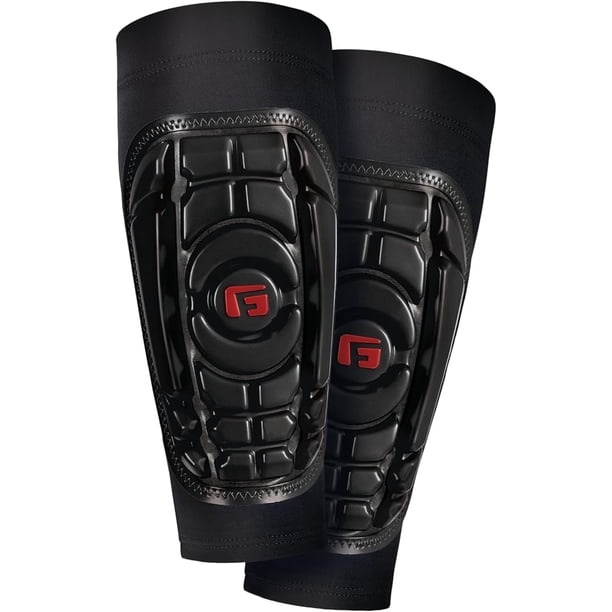 Espinilleras de fútbol G-Form Pro-S Compact, negras, medianas, para adultos