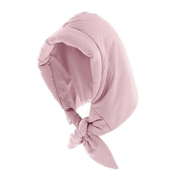 acolchado a la moda, chal triangular, bufanda con capucha, ligero y cálido, bufanda de cuello de invierno Rosado Salvador Bufanda con capucha