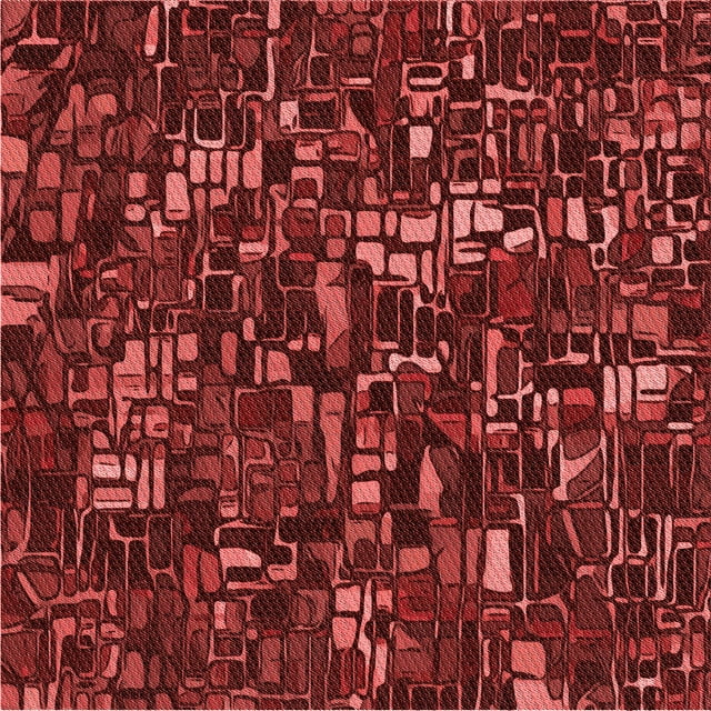 Ahgly Tapis d'Intérieur Lavable en Machine Carré Rouge Pamplemousse Transitionnel, 4 Pieds Carré