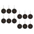 thumbnail image 4 of 12 piezas Cortinas de ducha, decorativos, livianos, convenientes, para la revestimiento de ducha, decoración de baño de baño, anillos de cortina de Negro, 4 of 8