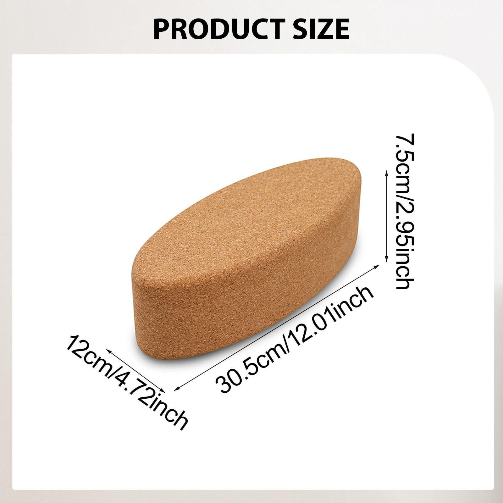 Yoga Block Cork Yoga Brick Supportive Non Slip Lightweight Eco Material for Pilates Home Gym Use